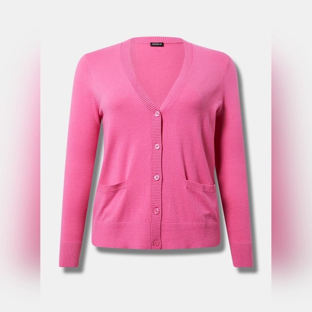 BNWT Torrid Everyday Soft V-Neck Pocket Cardigan Sweater